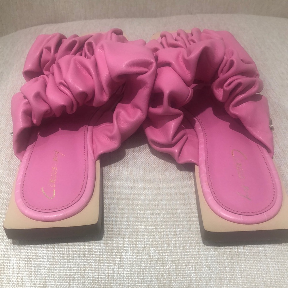 Sam Edelman Pink Ruched Sandals - Picture 3 of 10